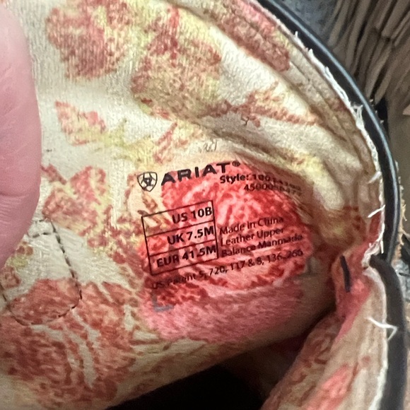 Ariat Floral Lined Cowboy Boots - Picture 2 of 7